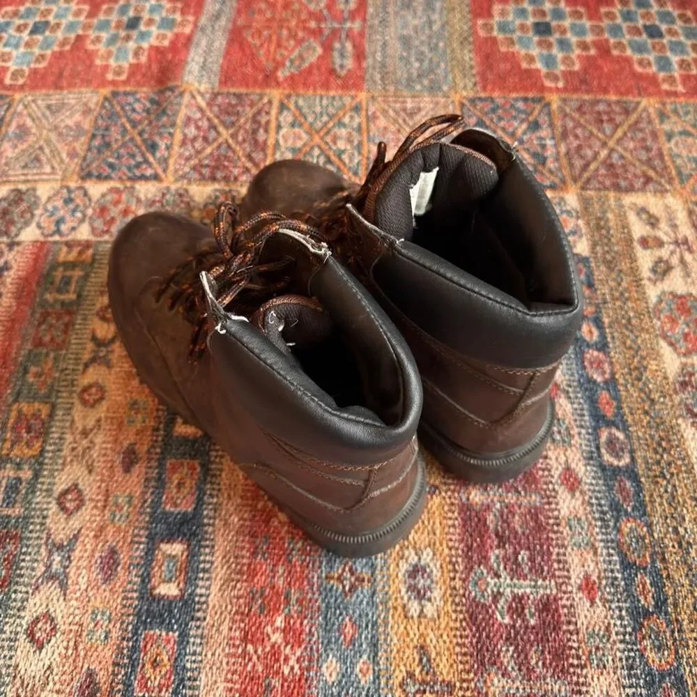 Brown sturdy leather Brahma boots Size 11